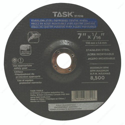 Richelieu 37721B Stainless Steel Depressed Center Grinding Wheel