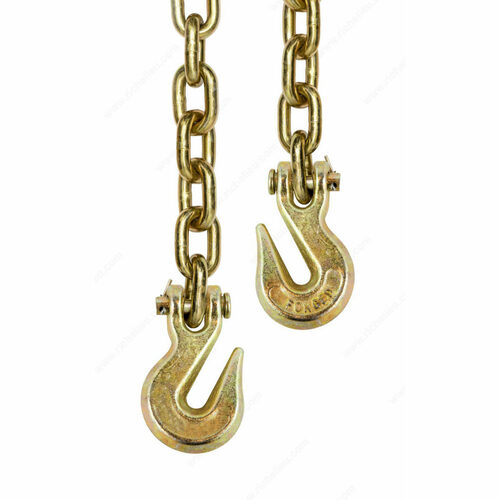 Richelieu 426231 Grade 70 Gold Chromate Transport Chain with Clevis Hooks