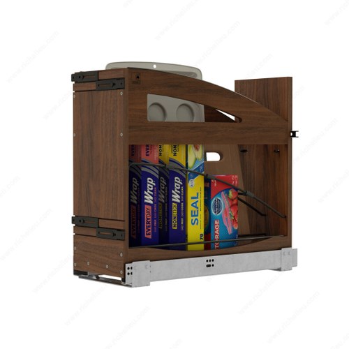 Richelieu 447CCBCSCWN8MB Rev-A-Shelf Craftsman Bakeware Pullout Organizer