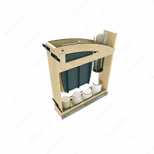 Richelieu 448KBCCBCSC5MB Rev-A-Shelf Craftsman Collection Base Knife Pull-Out