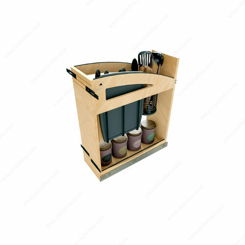 Richelieu 448KBCCBCSC8MB Rev-A-Shelf Craftsman Collection Base Knife Pull-Out