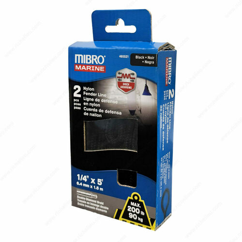 Richelieu 460441 Double Diamond Braid Nylon Fender Line