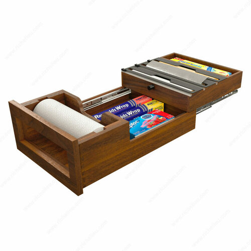 Richelieu 4PTTDWN18HSC1 Rev-A-Shelf Craftsman Collection Paper Towel Drawer
