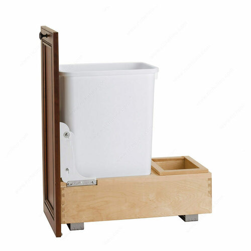 Richelieu 4WC15DM1 Rev-A-Shelf Pull-Out Waste Container, Bottom Mount