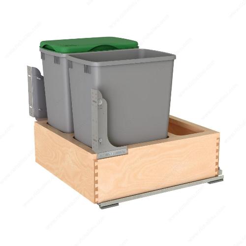 Richelieu 4WC2432DM2SC Rev-A-Shelf Bottom Mount Pull-Out Waste Container