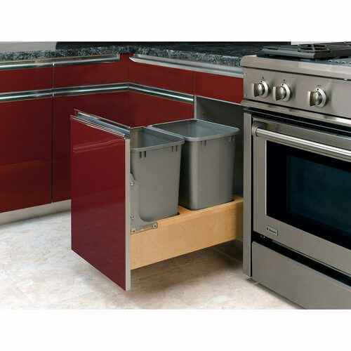 Richelieu 4WCBM18DM2 Rev-A-Shelf Bottom-Mount Pull-Out Waste Container