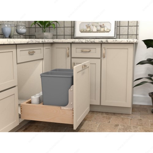 Richelieu 4WCBM2432DM2 Rev-A-Shelf Bottom-Mount Pull-Out Waste Container