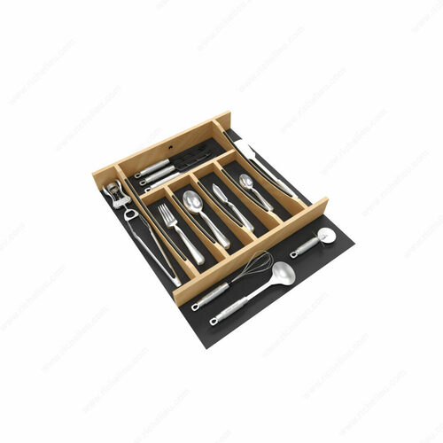 Richelieu 4WCTCC21MB1 Rev-A-Shelf Craftsman Solid Wood Cutlery Drawer Insert