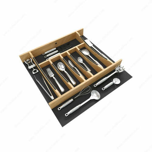 Richelieu 4WCTCC24MB1 Rev-A-Shelf Craftsman Solid Wood Cutlery Drawer Insert
