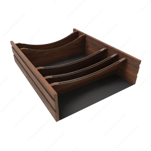 Richelieu 4WDIVCCWN30MB1 Craftsman Solid Wood Adjustable Deep Drawer Divider Insert