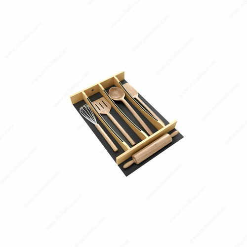 Richelieu 4WUTCC18MB1 Rev-A-Shelf Craftsman Solid Wood Utensil Drawer Insert