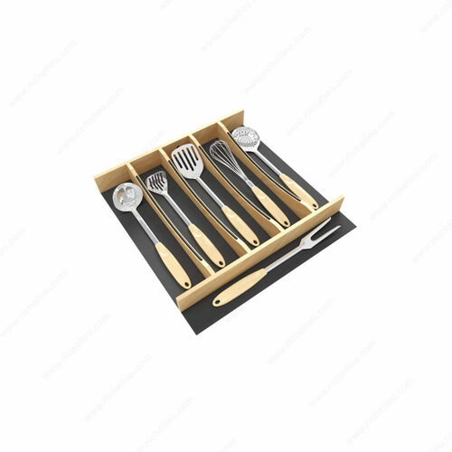 Richelieu 4WUTCC24MB1 Rev-A-Shelf Craftsman Solid Wood Utensil Drawer Insert
