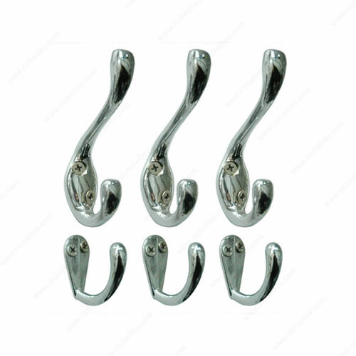 Richelieu 60643CR Utility Metal Hook Set 606