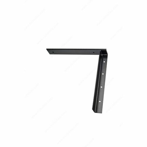 Richelieu 6240180290 Concealed Black Flat Steel Bracket