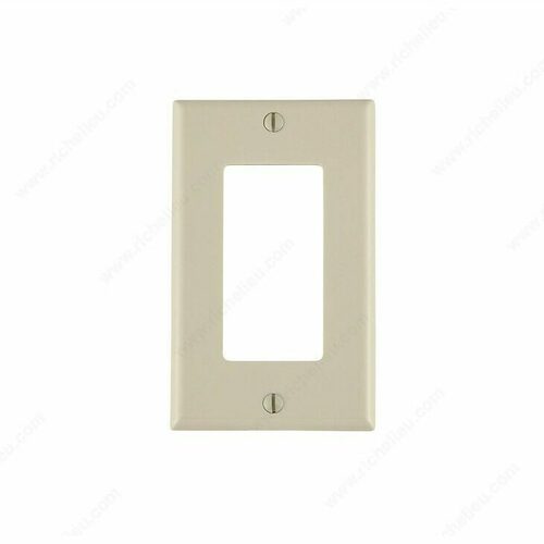 Richelieu 80401026040 Decoras 1-H Wall Plates with Dual Screws