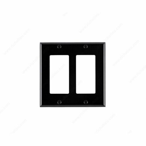 Richelieu 80409004900 Decoras 2-H Wall Plates with Four Screws