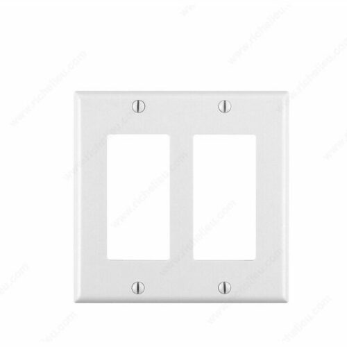 Richelieu 8040900530 Decoras 2-H Wall Plates with 4 Screws