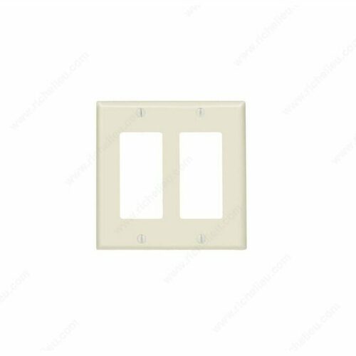 Richelieu 80409011040 Decoras 2-H Wall Plates with Four Screws