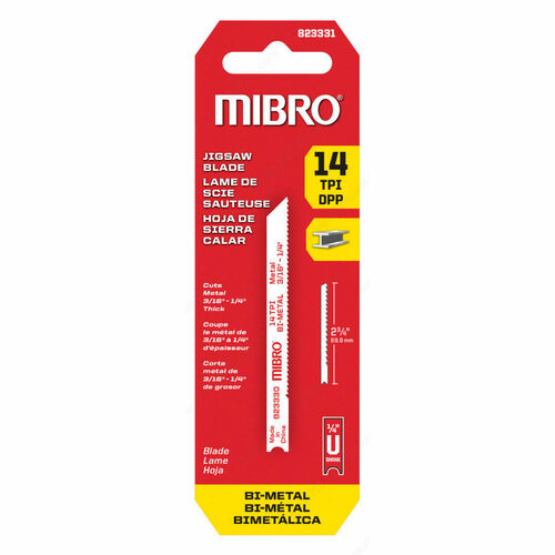 Richelieu 823331 Bi-Metal Jigsaw Blade for Metal Cutting