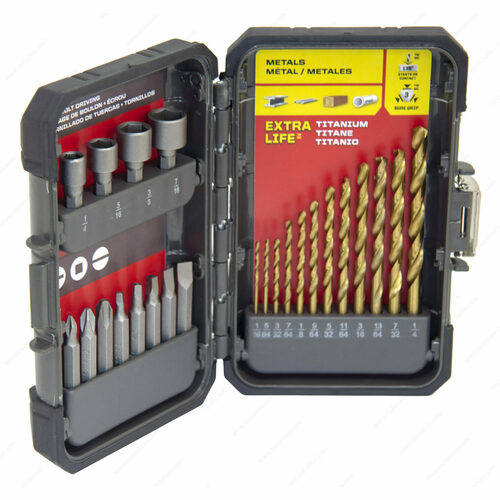 Richelieu 871220 24-Piece Titanium Nitride Coated Drill Bit Set