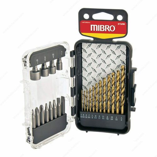 Richelieu 871250 Titanium Nitride Coated 24-Piece Drill Bit Set