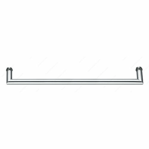 Richelieu 87O1S10418171 Mitered Round Tubular Towel Bar with Decorative Washers