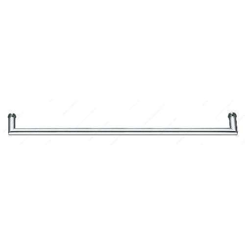 Richelieu 87O1S10424171 Mitered Round Tubular Towel Bar with Decorative Washers