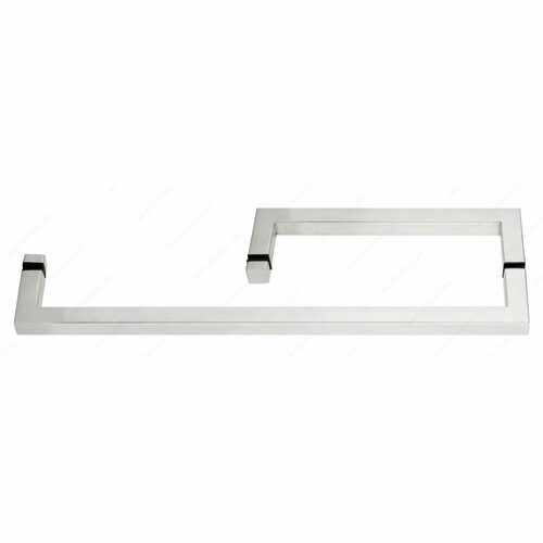 Richelieu 87O2S100818170 Square Tubular Handle Towel Bar Combo, 90 Corners, No Washers