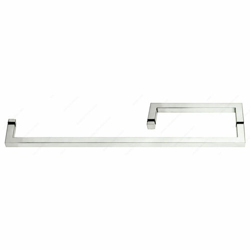 Richelieu 87O2S100824171 Square Tubular Handle Towel Bar Combo, 90 Corners, No Washers