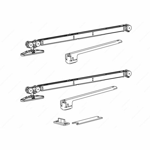 Richelieu 891685M1685MGS9 Terno Soft-Close Step Hardware Set with 2 Units