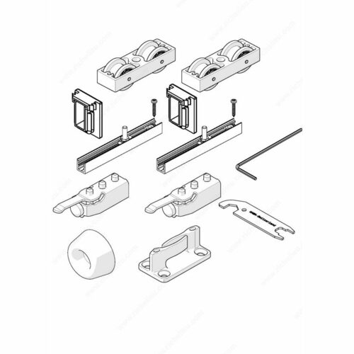 Richelieu 8926039 HAWA-Junior 40/B Hardware Set with Track Stoppers