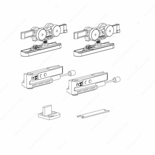 Richelieu 89K8094S Terno Eclettica Fluid Hardware Set with Shock Absorber