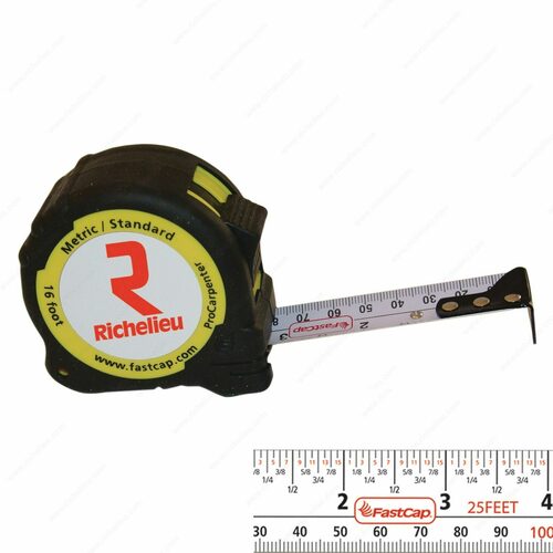 Richelieu 916415 ProCarpenter Metric/Standard Tape Measure