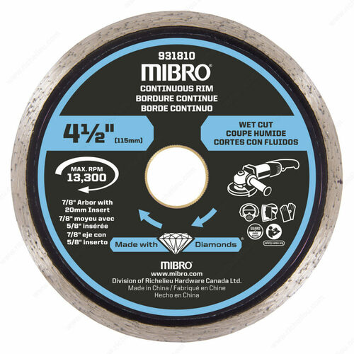 Richelieu 932031 Continuous Rim Diamond Cutting Blade
