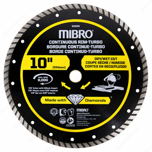 Richelieu 934161 Turbo Diamond Blade with Continuous Rim