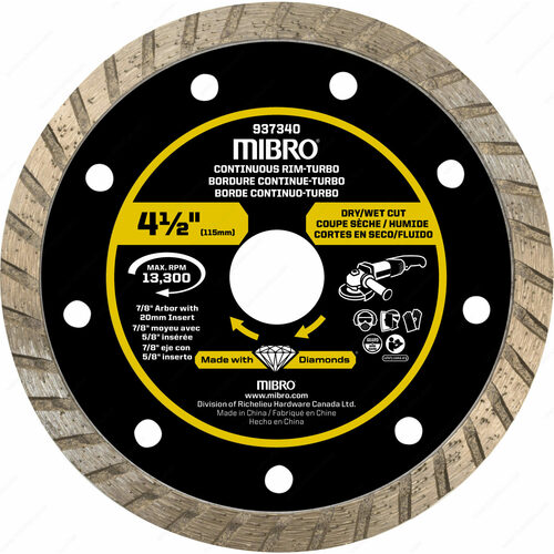 Richelieu 937341 Turbo Diamond Blade with Continuous Rim