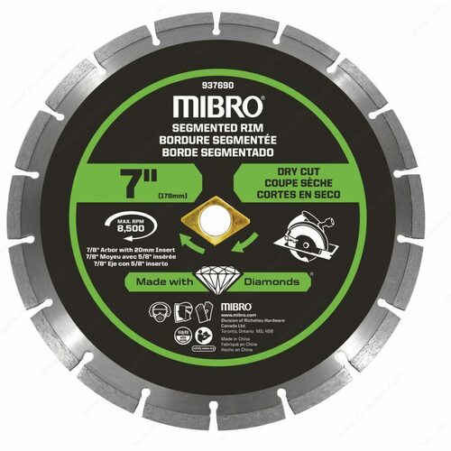 Richelieu 937691 Segmented Rim Diamond Cutting Blade
