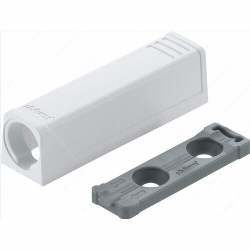 Richelieu 956120131 TIP-ON Straight Adapter Plate for Doors - Short Version