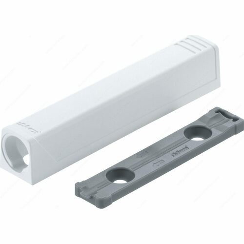 Richelieu 956A120131 TIP-ON Long Straight Adapter Plate for Doors