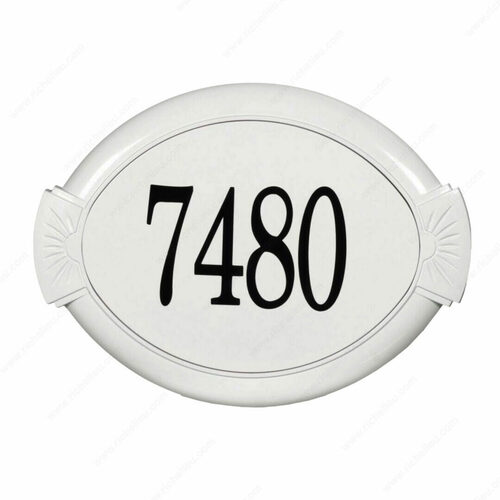 Richelieu AL29700 Classic Cast Aluminum Address Plaque