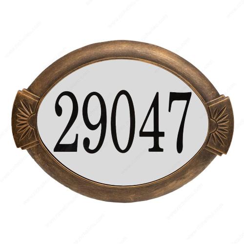 Richelieu AL29704 Classic Cast Aluminum Address Plaque