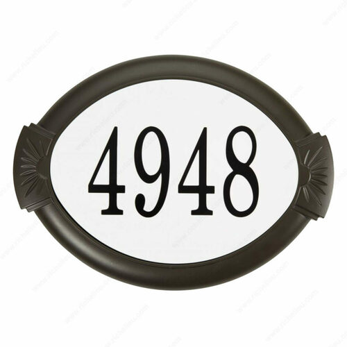 Richelieu AL29705 Classic Cast Aluminum Address Plaque