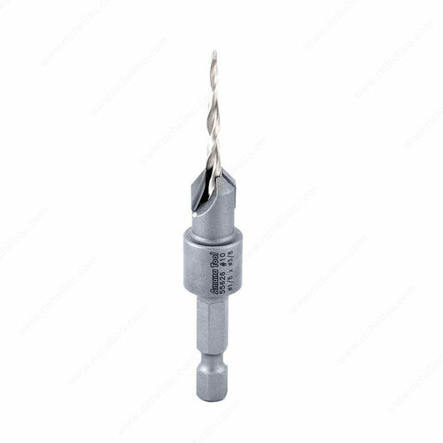 Richelieu AT55626 Hex Shank Taper Point Countersink Drill for Wood Screws