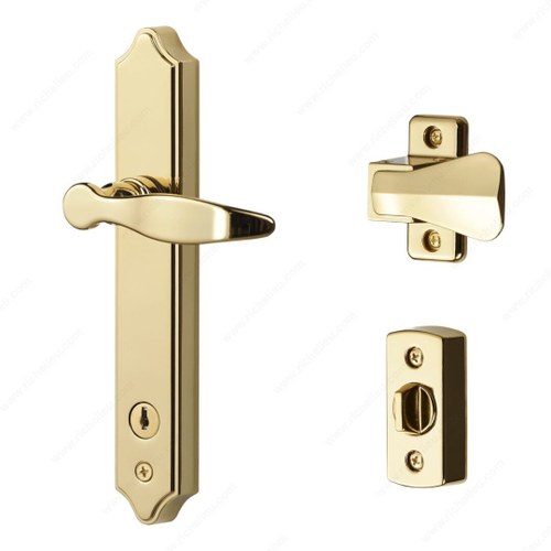 Richelieu BK1215BB ML Lever Set with Keyed Deadbolt Tie Down Screw (2 Posts)