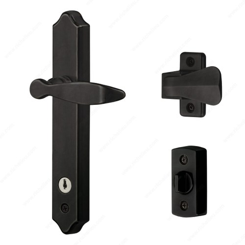 Richelieu BK1215MB ML Lever Set with Keyed Deadbolt Tie Down Screw