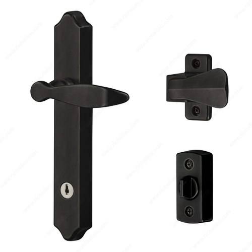 Richelieu BK1216MB ML Lever Set with Keyed Deadbolt - 4 Posts