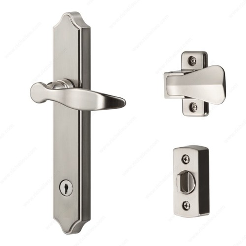 Richelieu BK1216SC ML Lever Set with Keyed Deadbolt - 4 Post