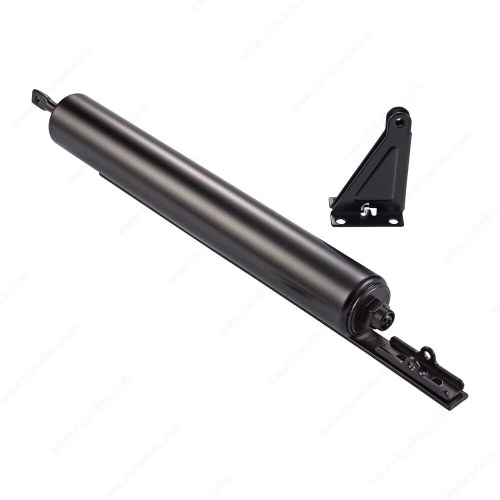 Richelieu BK3015BL Heavy-Duty Storm Door Closer with Torsion Bar