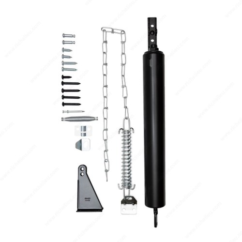 Richelieu BK8160BL Torsion Bar Security Door Closer with Chain