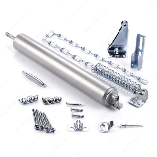 Richelieu BK8730 Heavy Storm Door Closer with Chain Wide Bracket (1.25-2